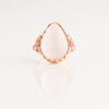 MORNING DEW ROSE QUARTZ RING