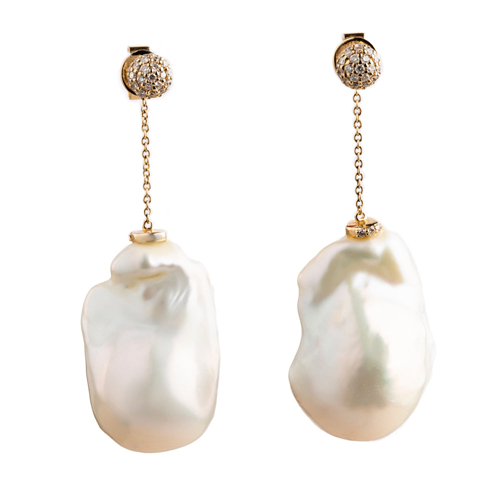 JG Fine Jewellery 9ct Gold Freshwater Pearl Earring Charms