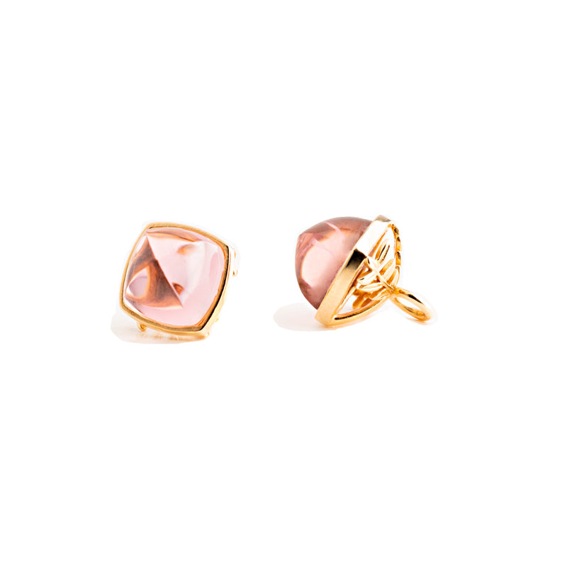 SECRET GARDEN TOURMALINE SUGARLOAF EARRINGS