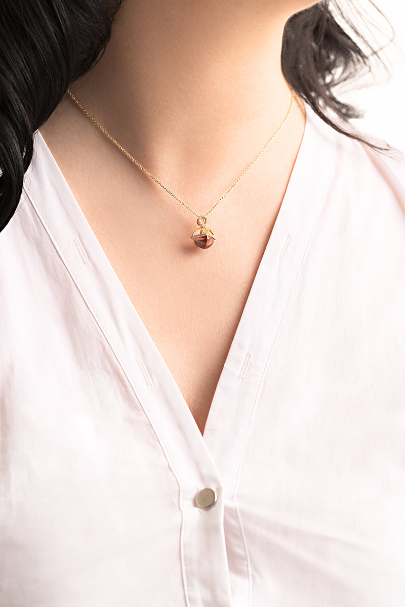 SECRET GARDEN TOURMALINE SUGARLOAF PENDANT