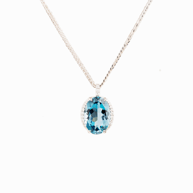 ALLURE ROYAL BLUE TOPAZ PENDANT