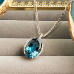 ALLURE ROYAL BLUE TOPAZ PENDANT